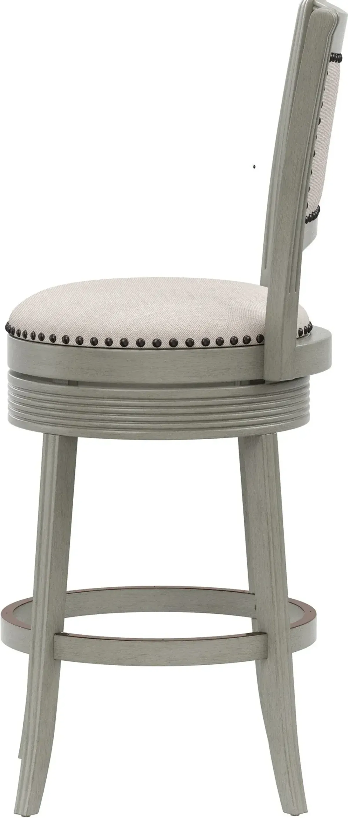 Marcie Swivel High-Back Bar Stool - Gray