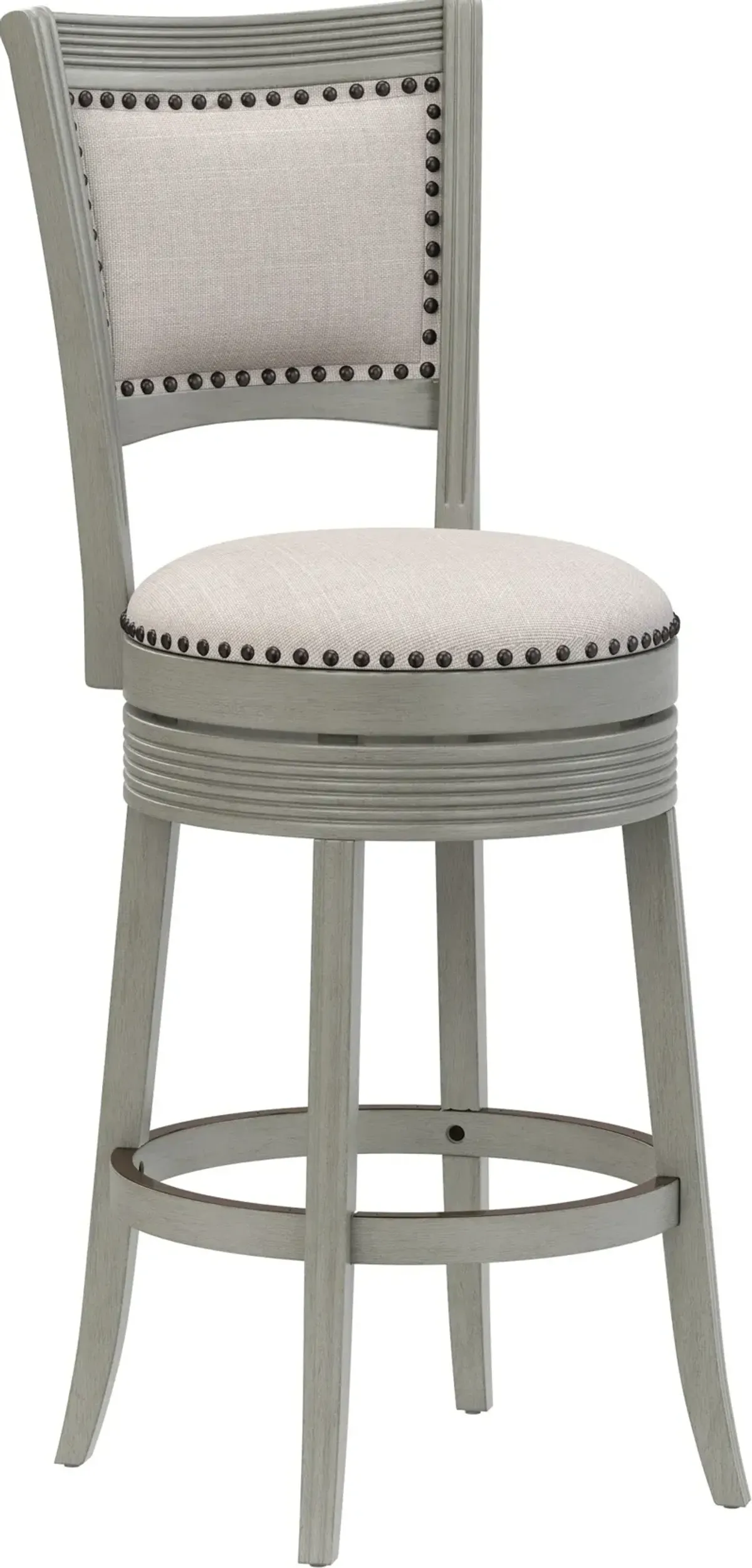 Marcie Swivel High-Back Bar Stool - Gray