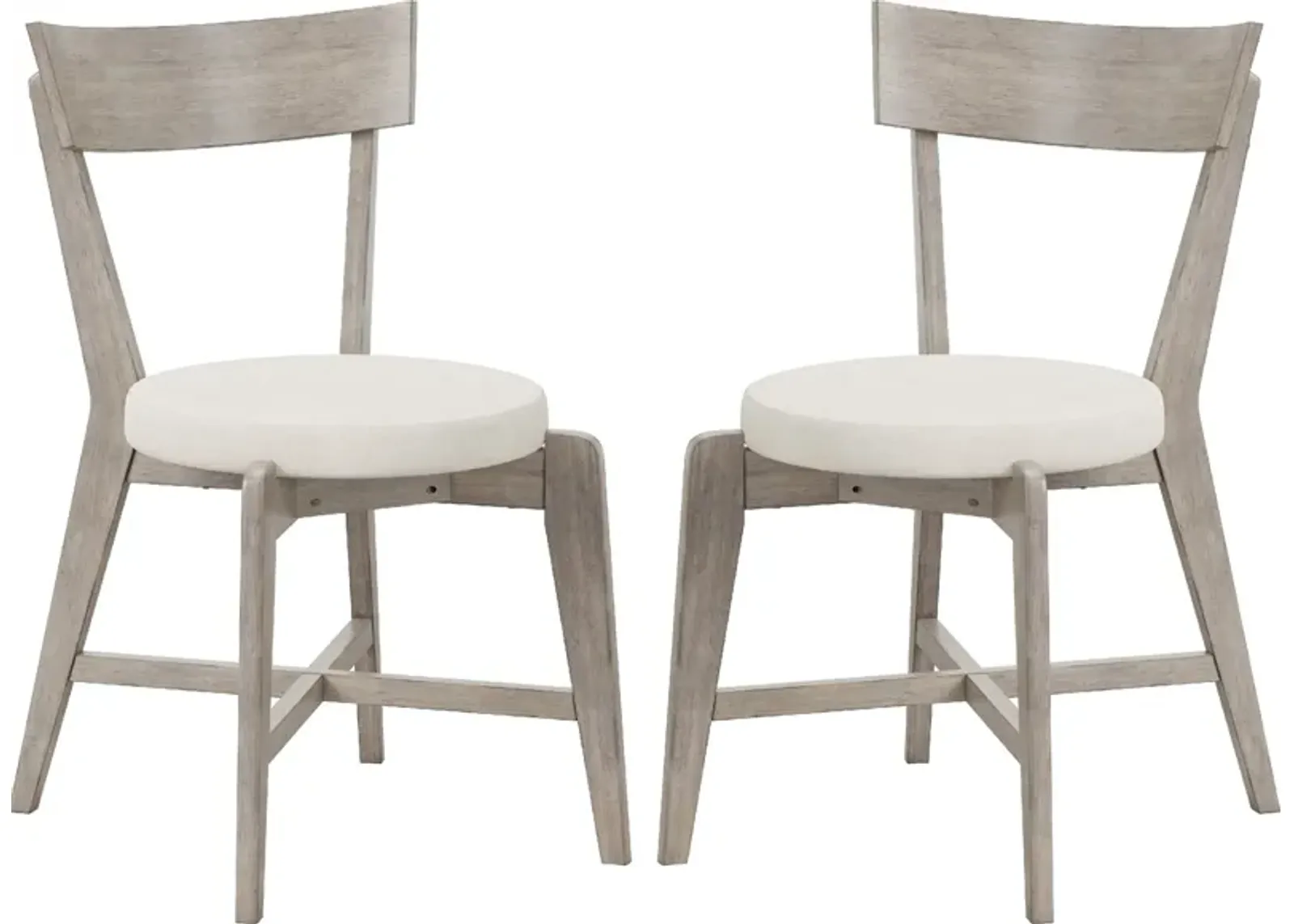 Amanda Set of 2 Upholstered Dining Chairs - Gray