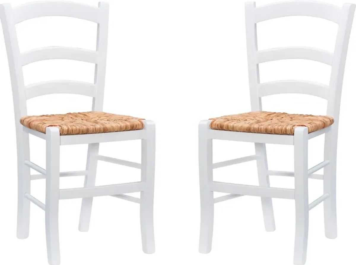 Soren Set of 2 Dining Chairs - White