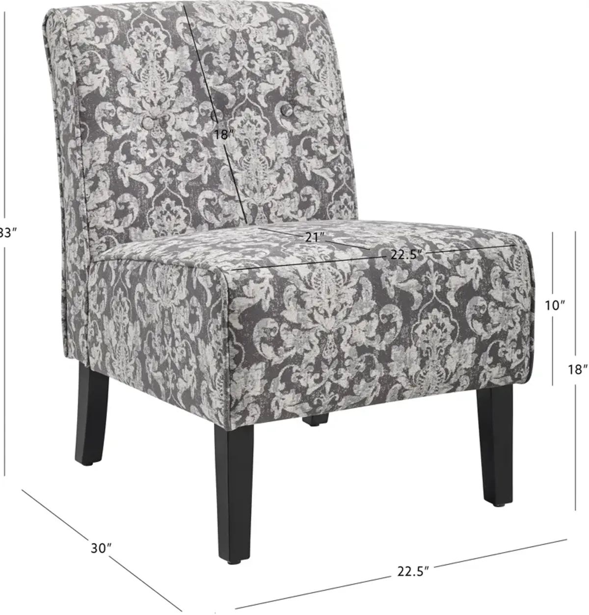 Kelvin Accent Chair - Gray