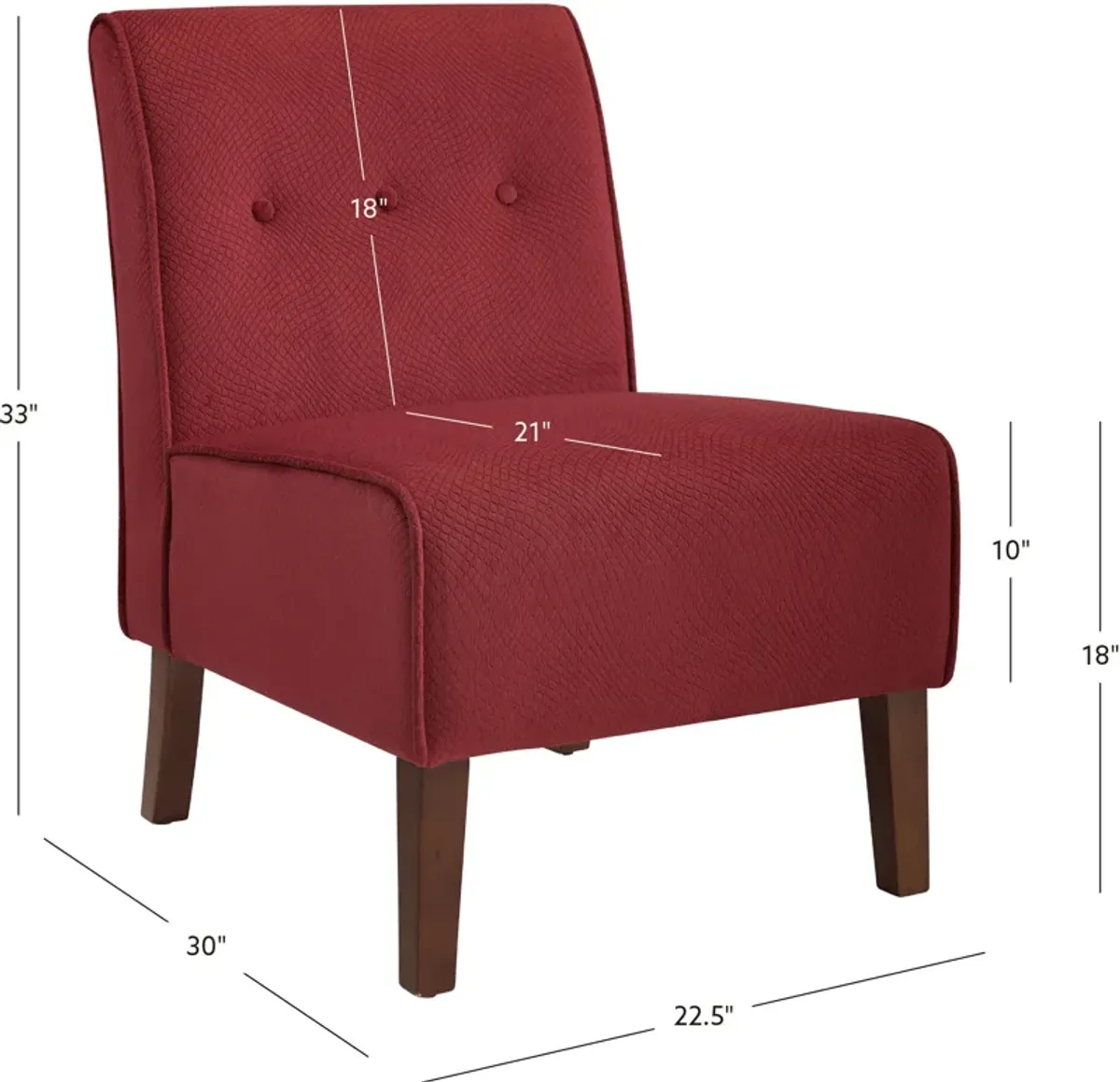 Kelvin Accent Chair - Red