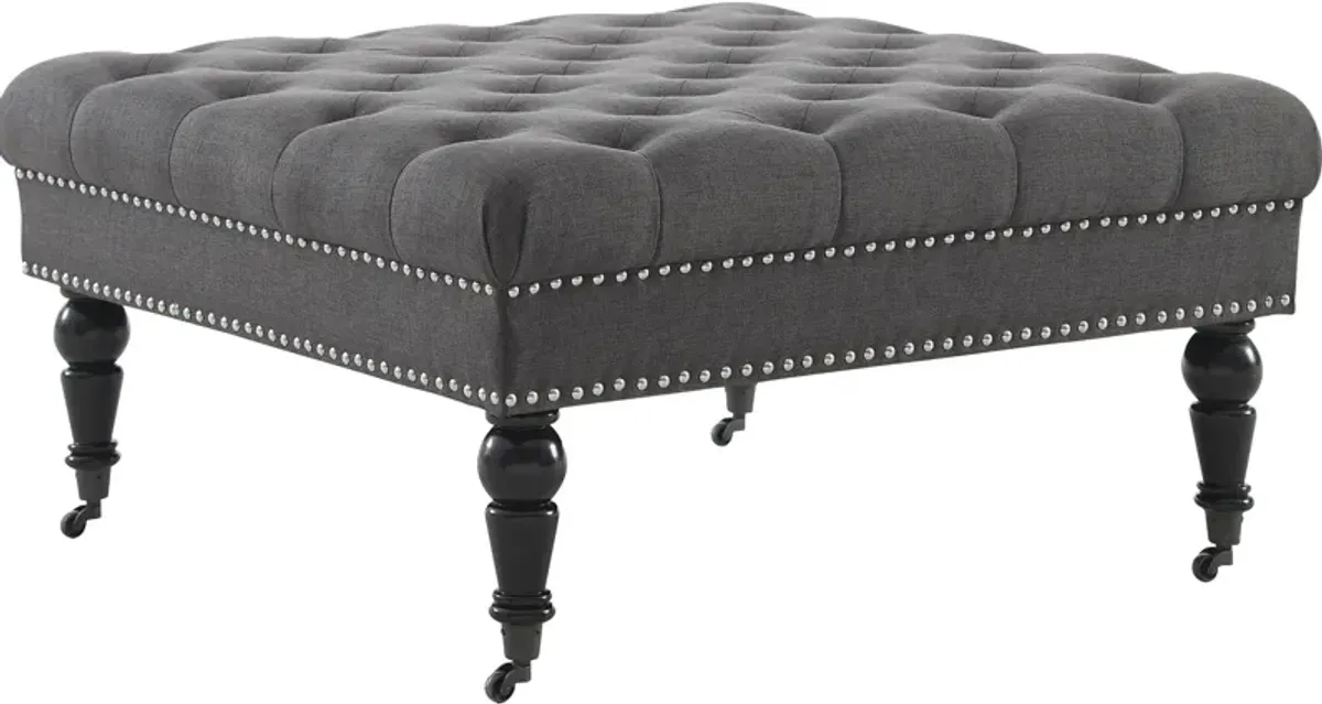 Cynthia Square Ottoman - Gray