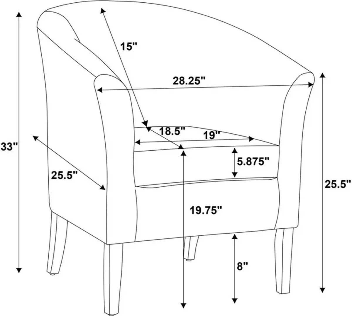 Jethro Accent Chair - Cow Print