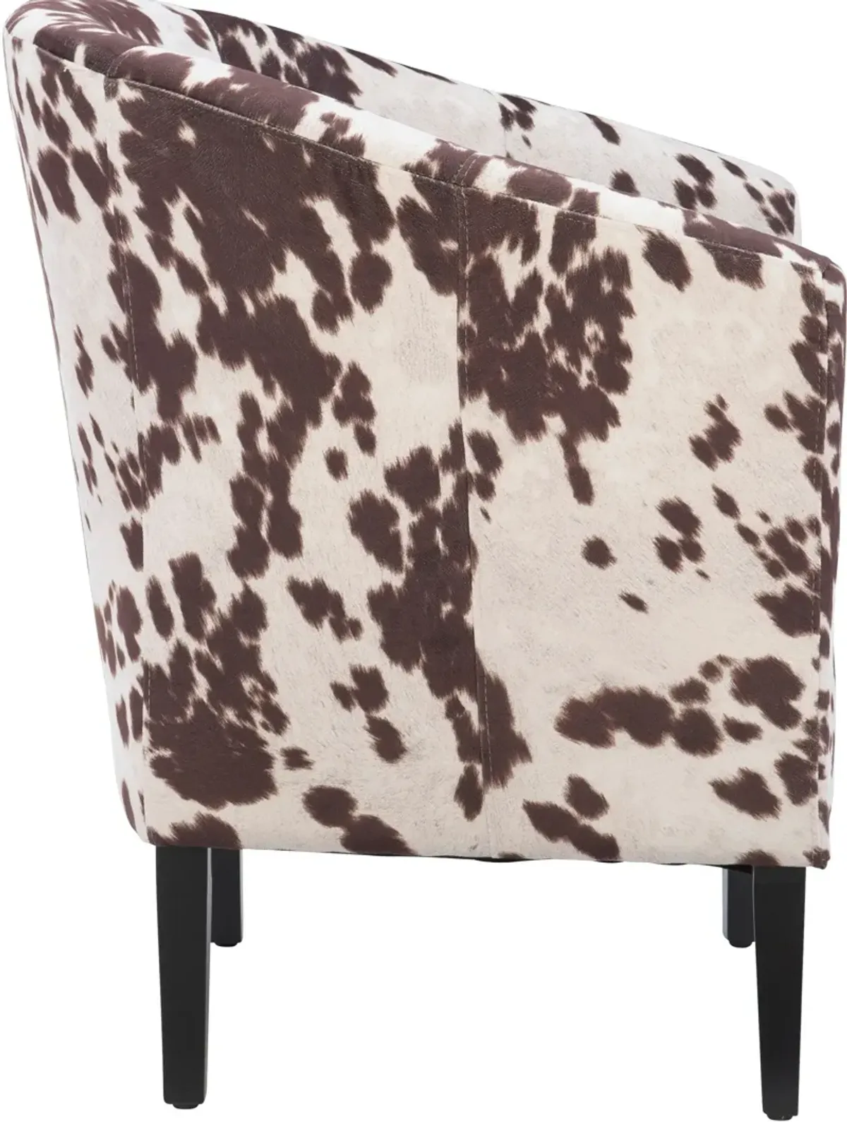 Jethro Accent Chair - Cow Print