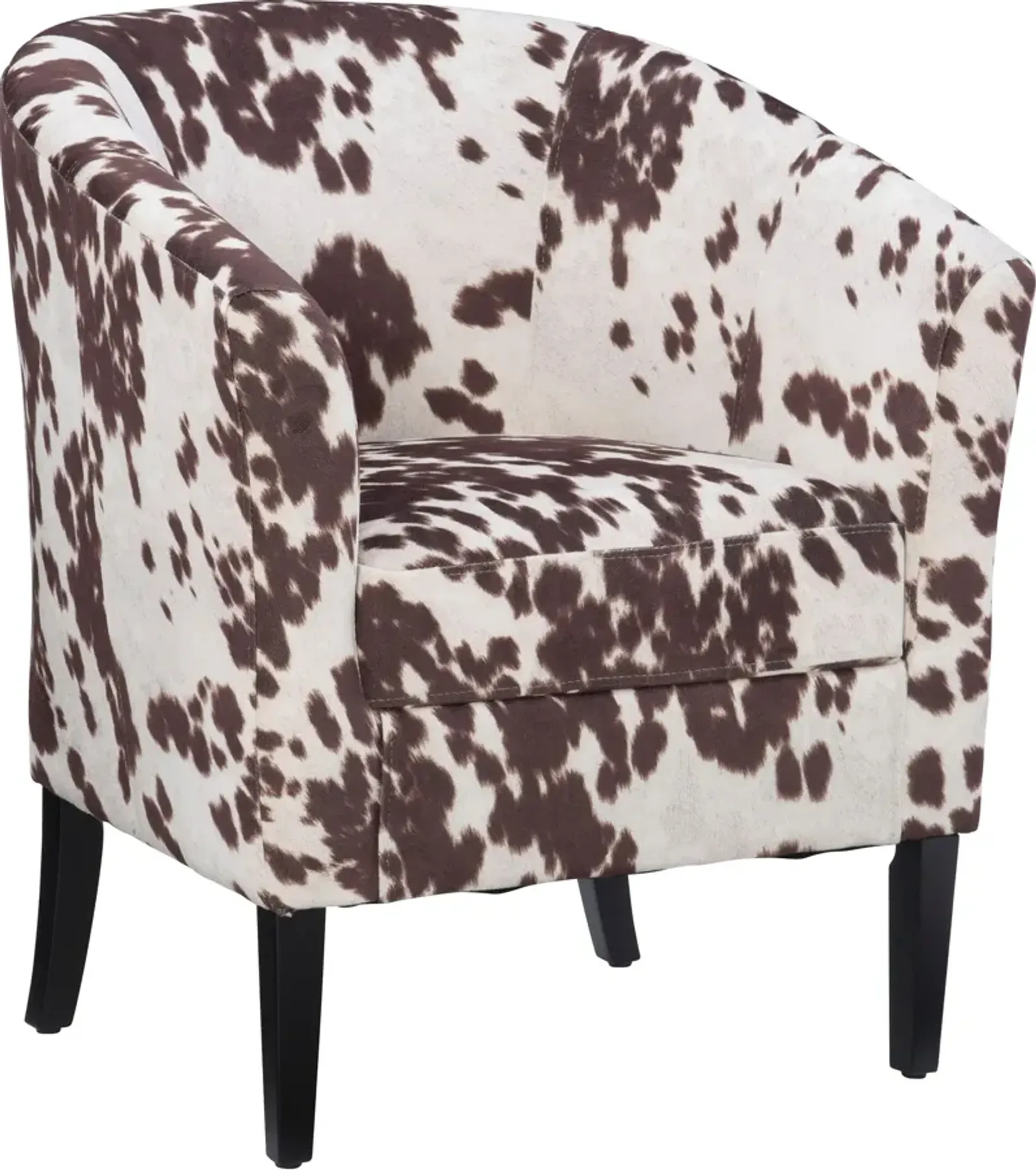 Jethro Accent Chair - Cow Print