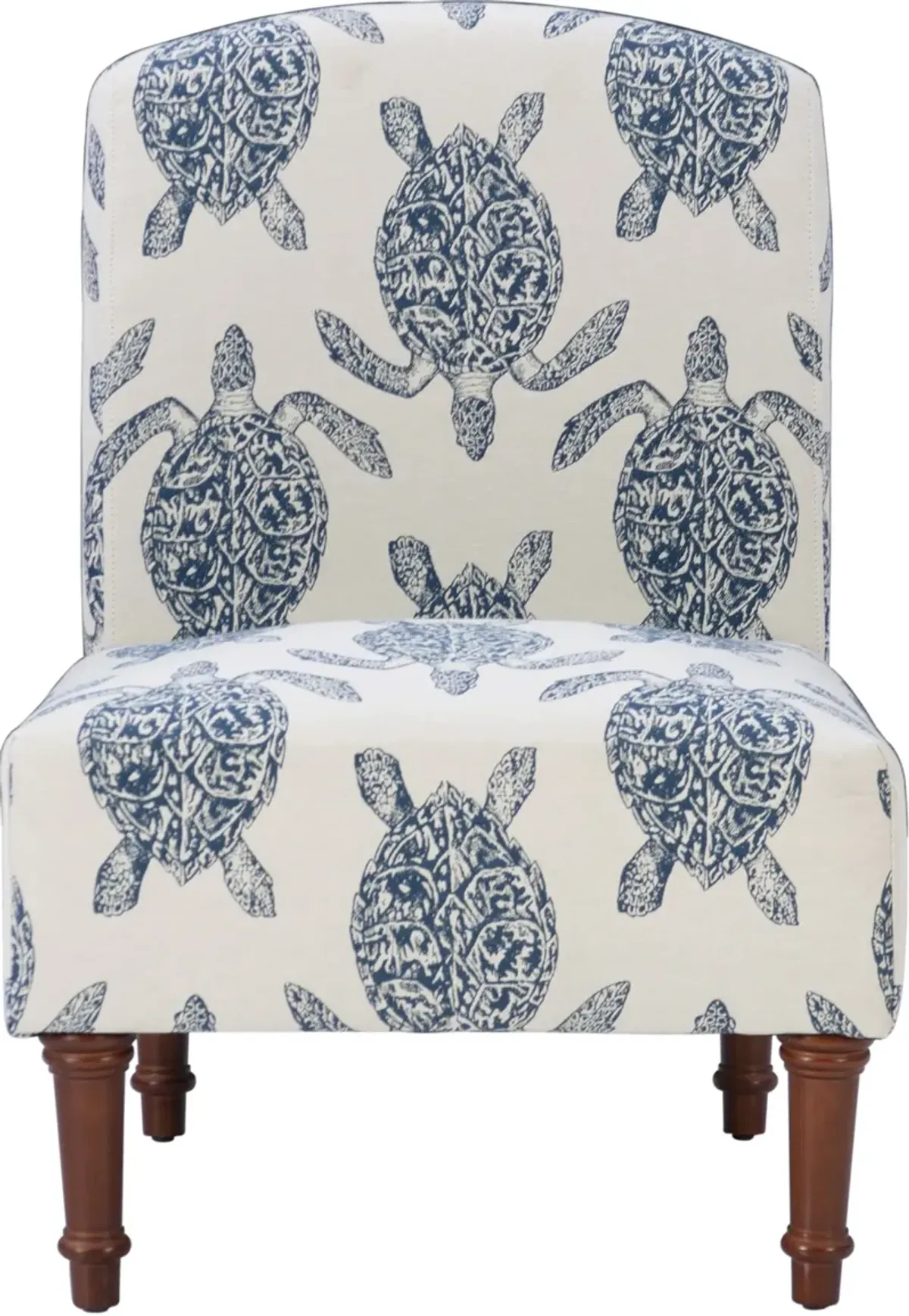 Sabine Accent Chair - Blue and White