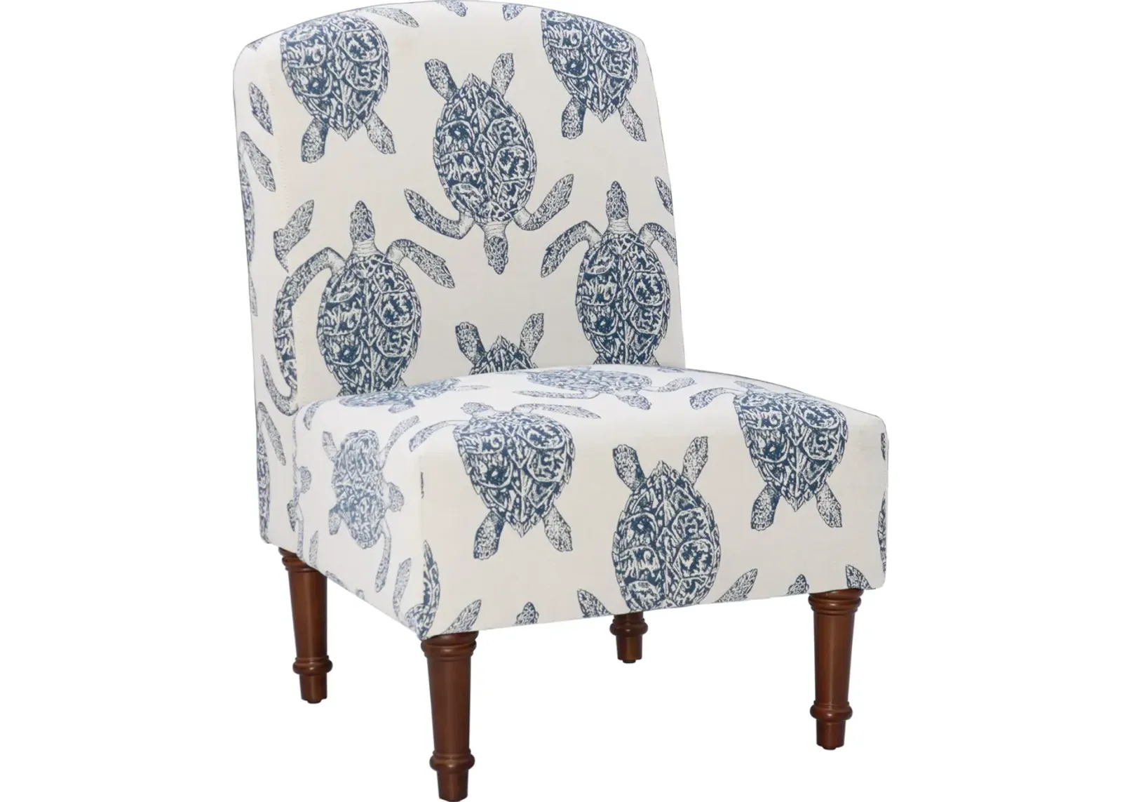 Sabine Accent Chair - Blue and White