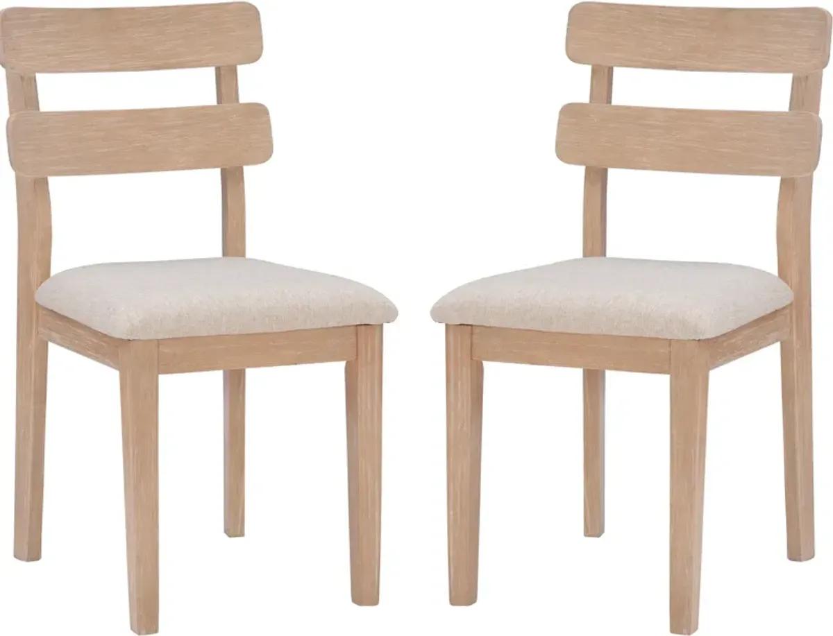 Moira Set of 2 Dining Chairs - Natural