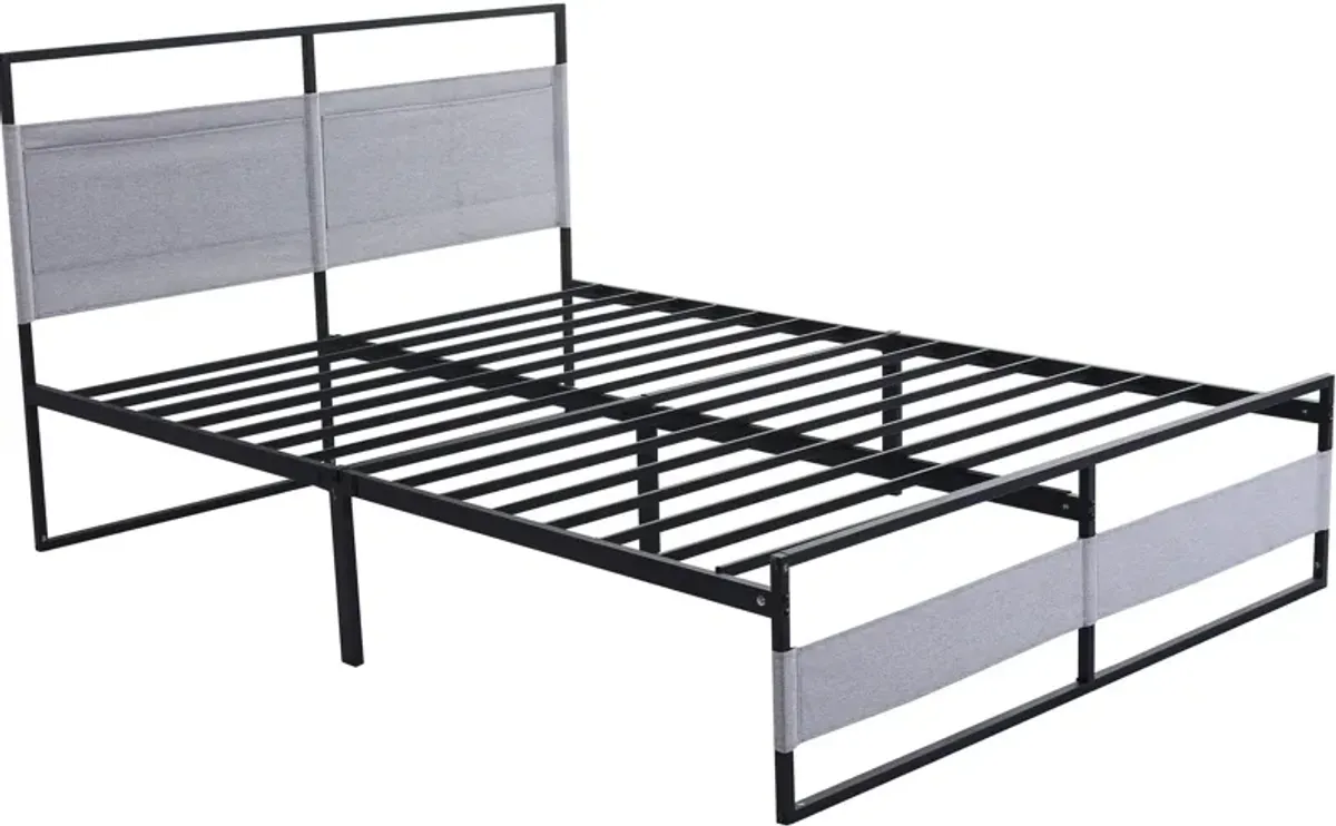 Lorcan Platform King Bed - Gray