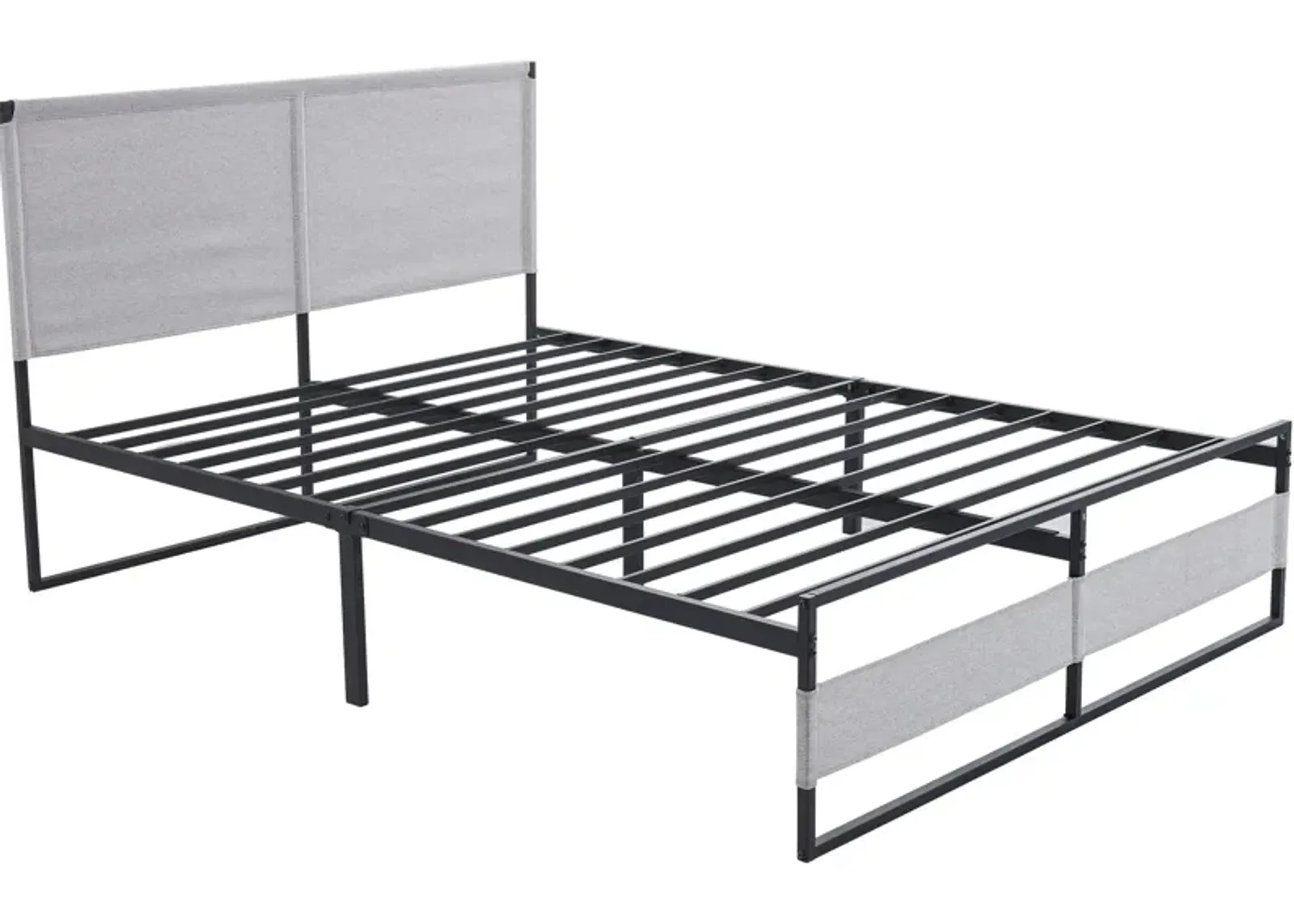 Rafferty Platform Queen Bed - Light Gray