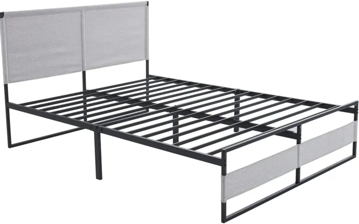 Rafferty Platform Queen Bed - Light Gray