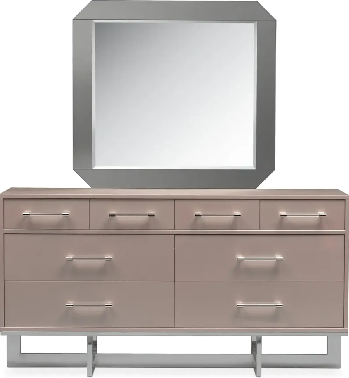 Concerto Dresser and Mirror - Champagne