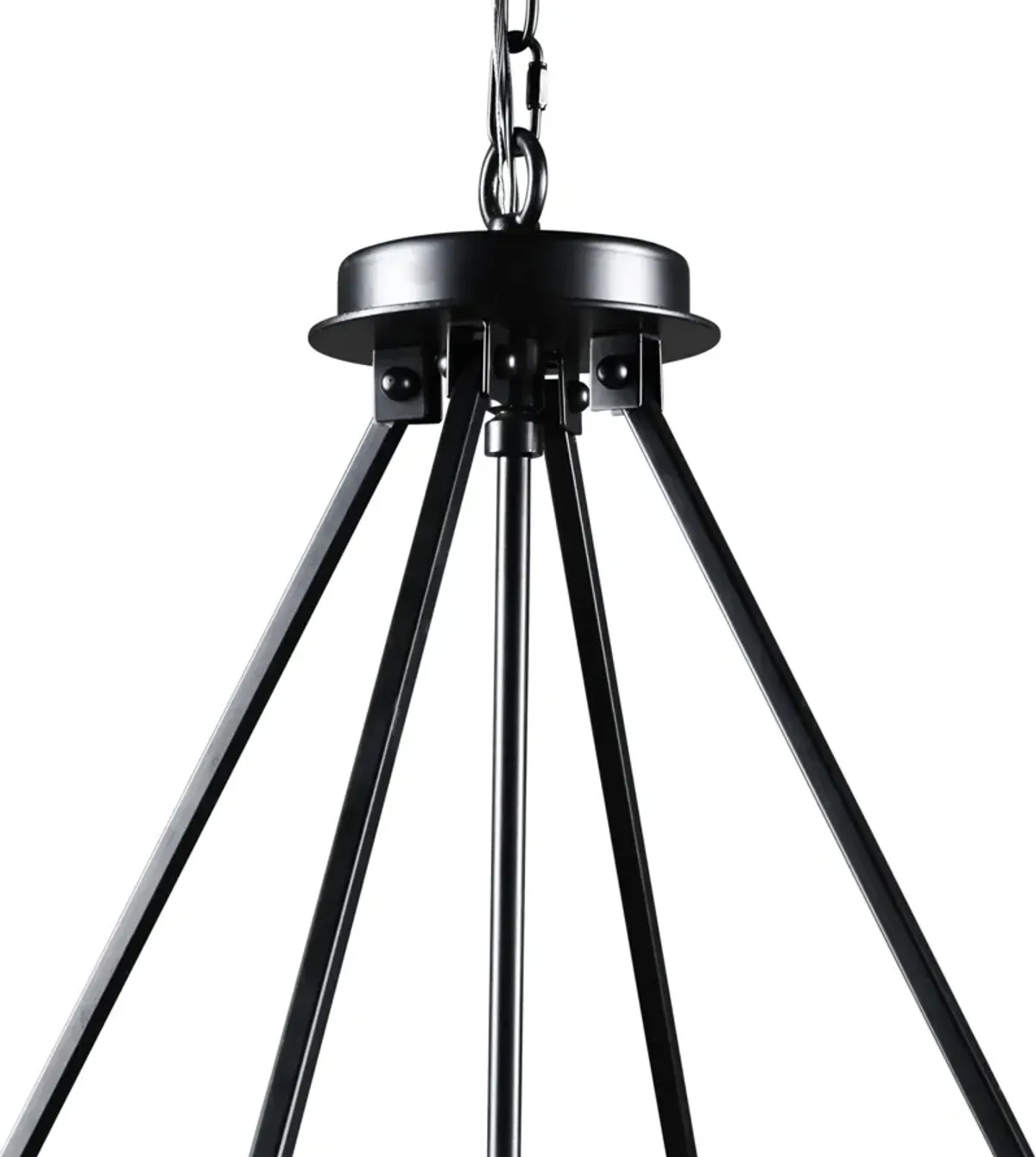 Genie 3-Light Chandelier - Black