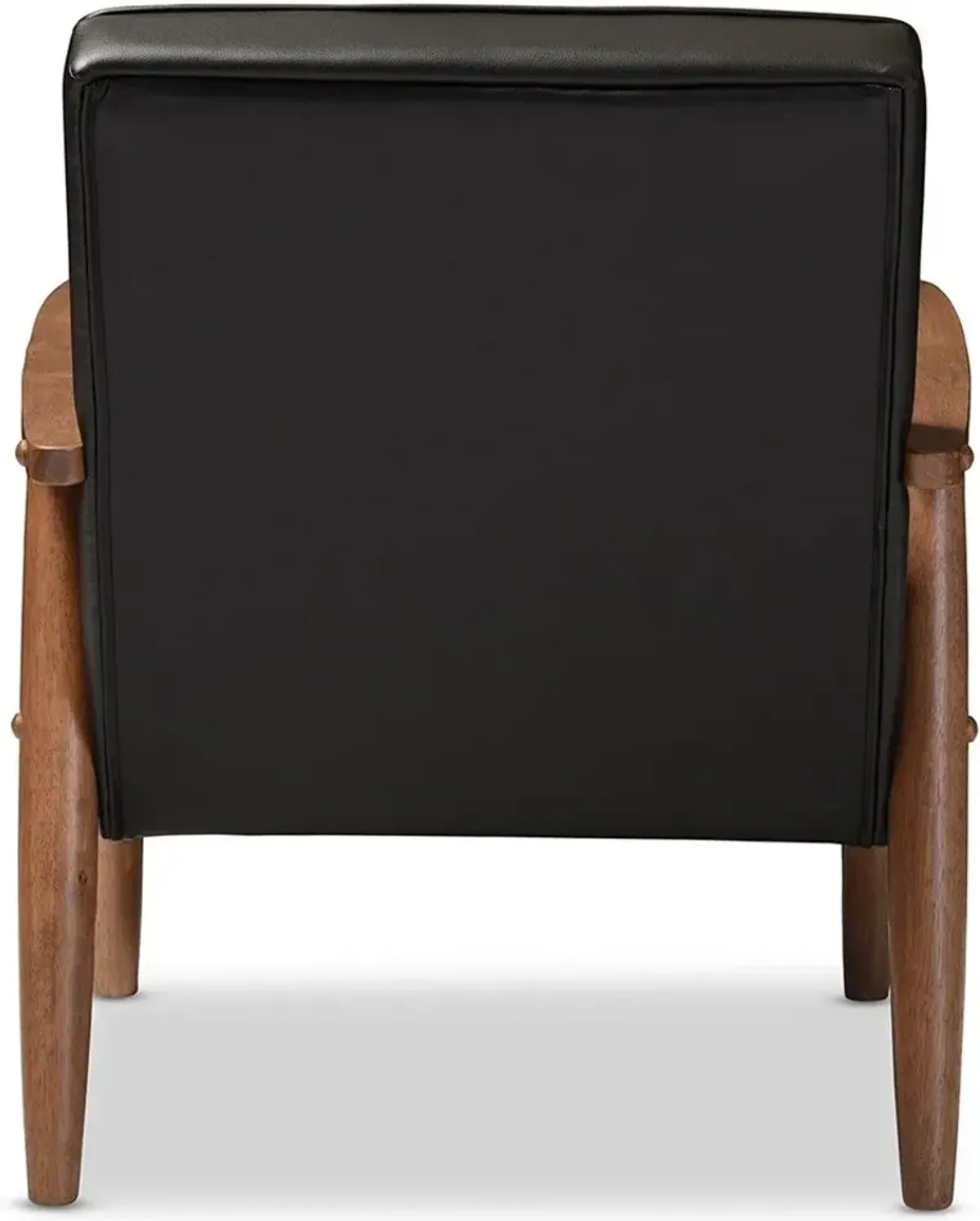 Smith Accent Chair - Black Leather