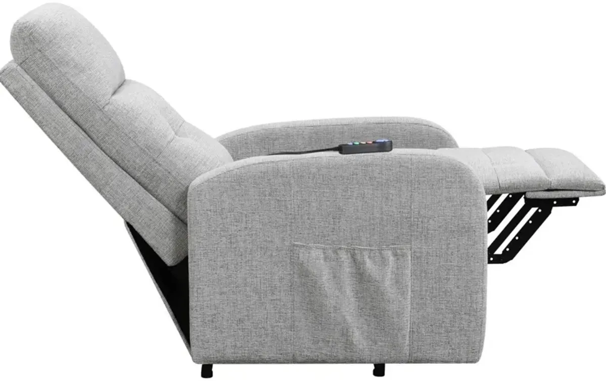 Luna Power Lift Recliner - Light Gray