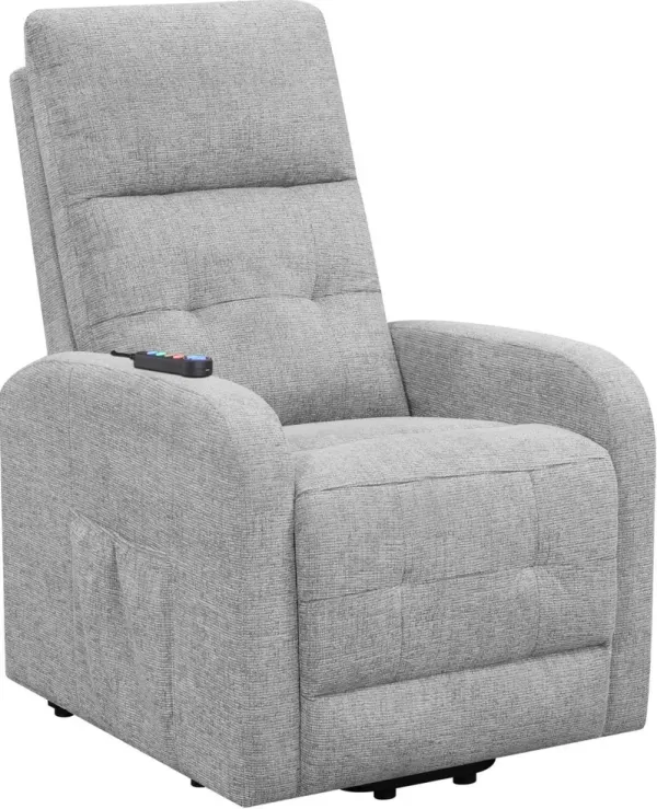Luna Power Lift Recliner - Light Gray