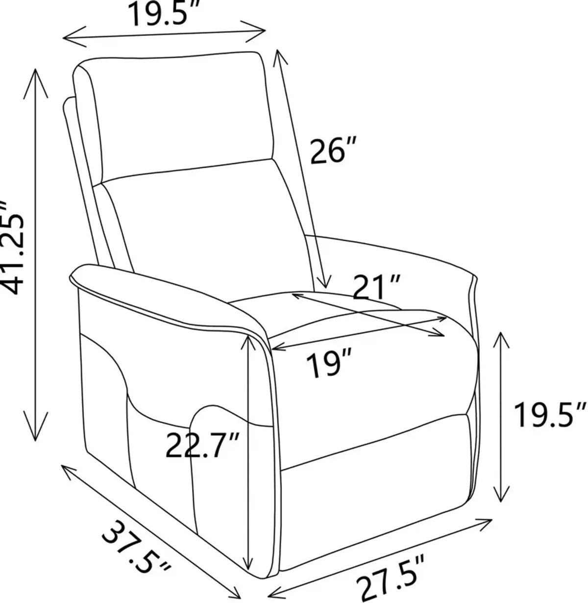 Daphne Power Lift Recliner - Beige