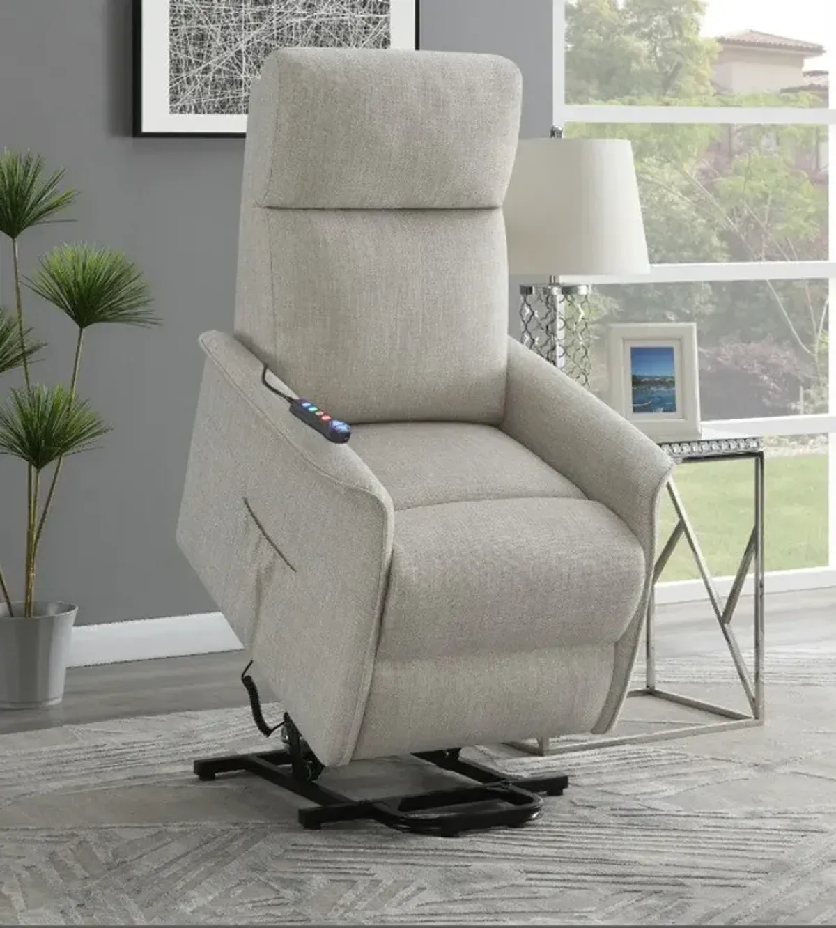 Daphne Power Lift Recliner - Beige