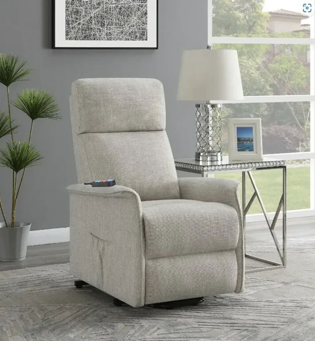 Daphne Power Lift Recliner - Beige