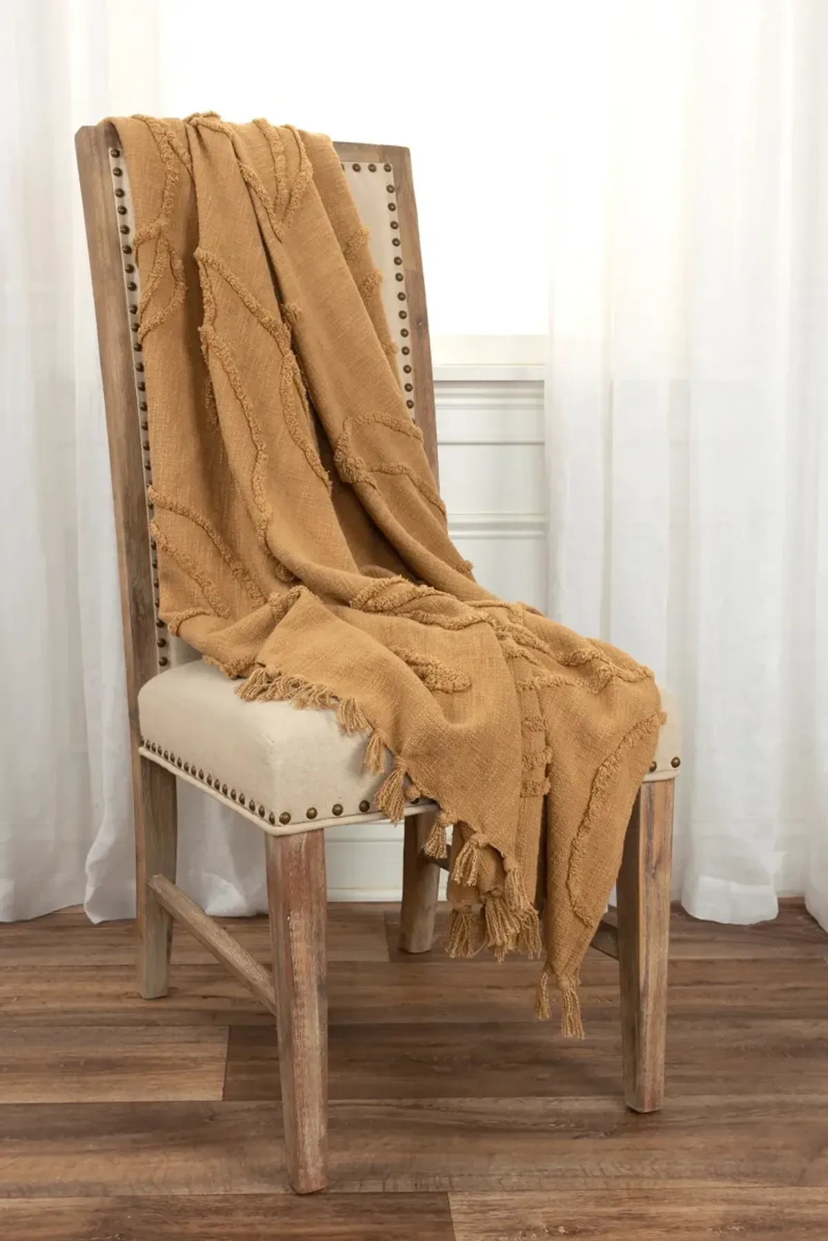 Capra 50" x 60" Throw - Camel