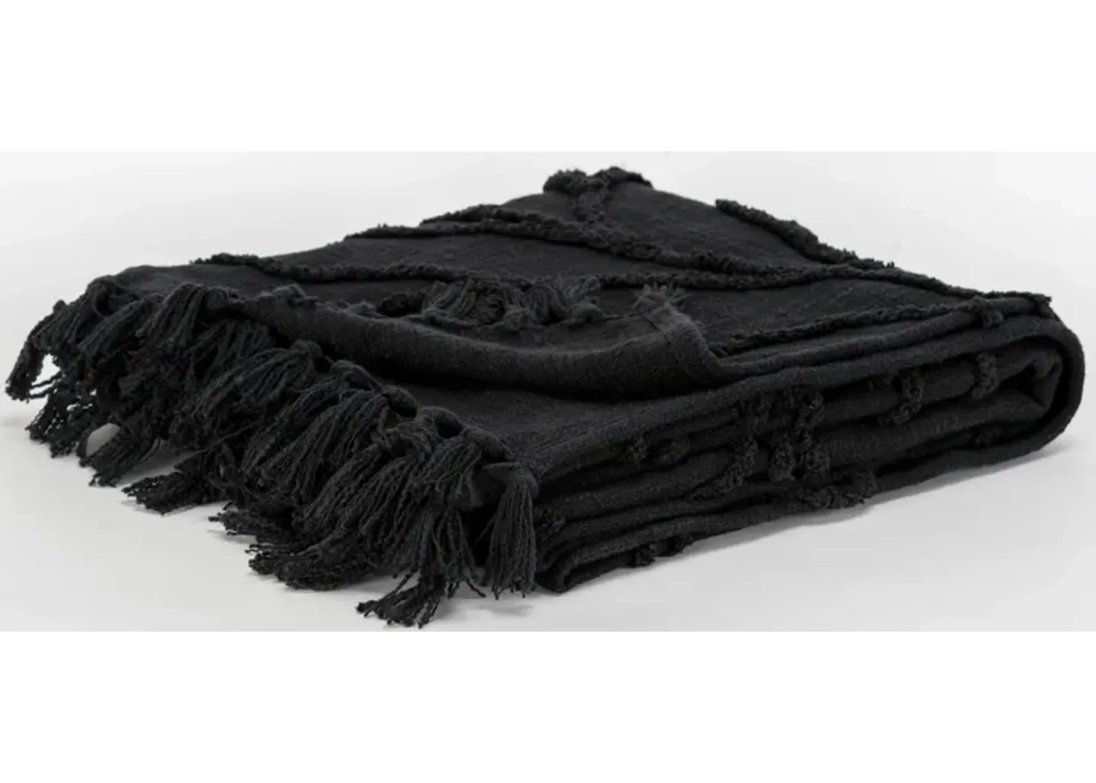 Capra 50" x 60" Throw - Black