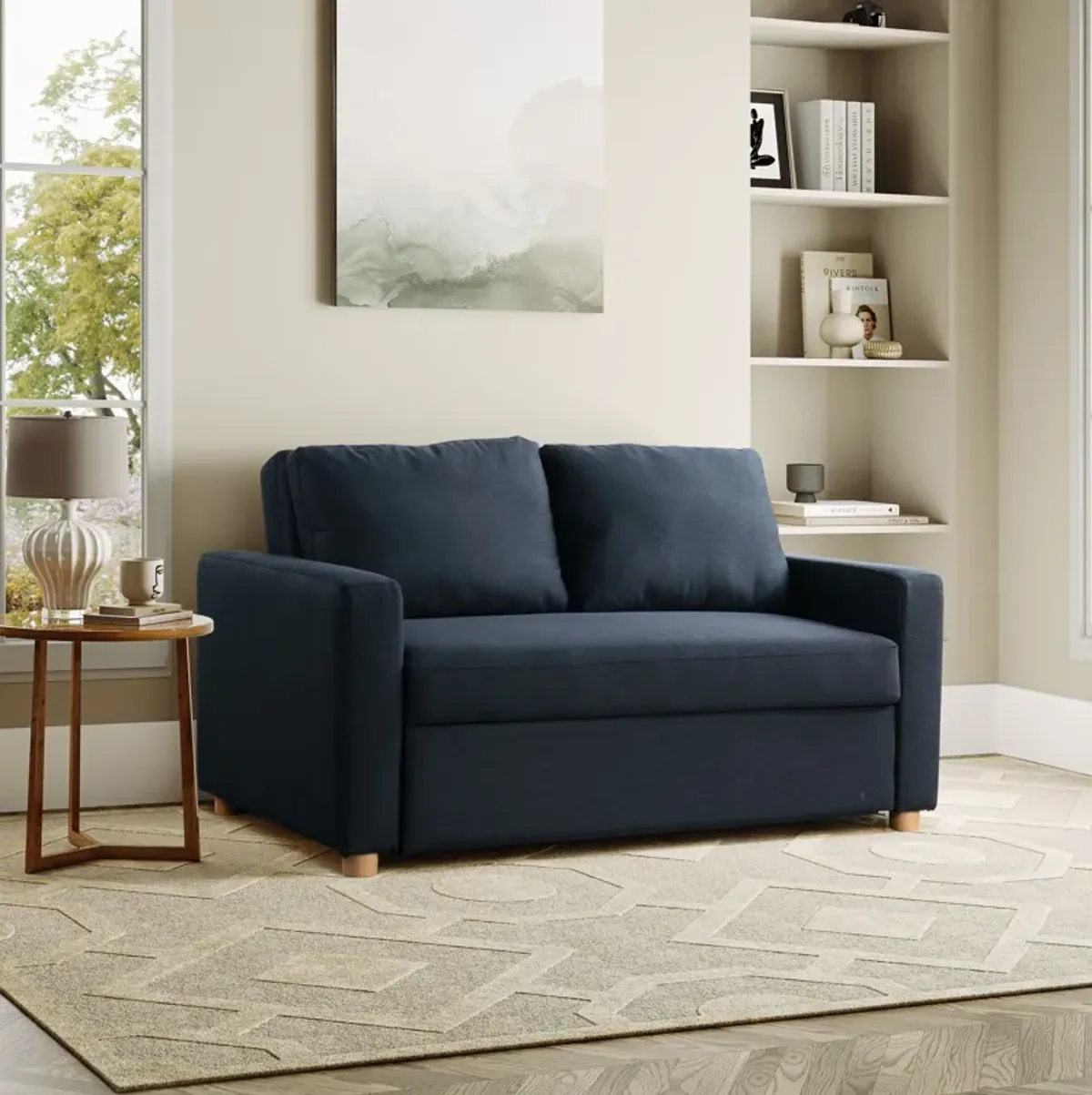 Kimberly Convertible Sofa Bed - Navy