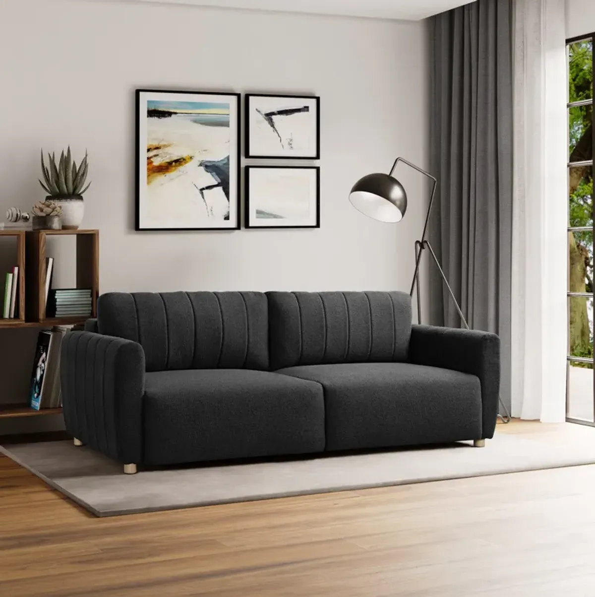 Gemma Convertible Sofa Bed - Gray