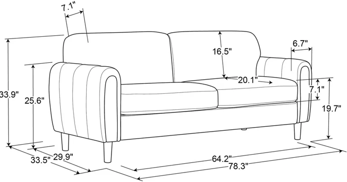 Cleva Sofa - Gray