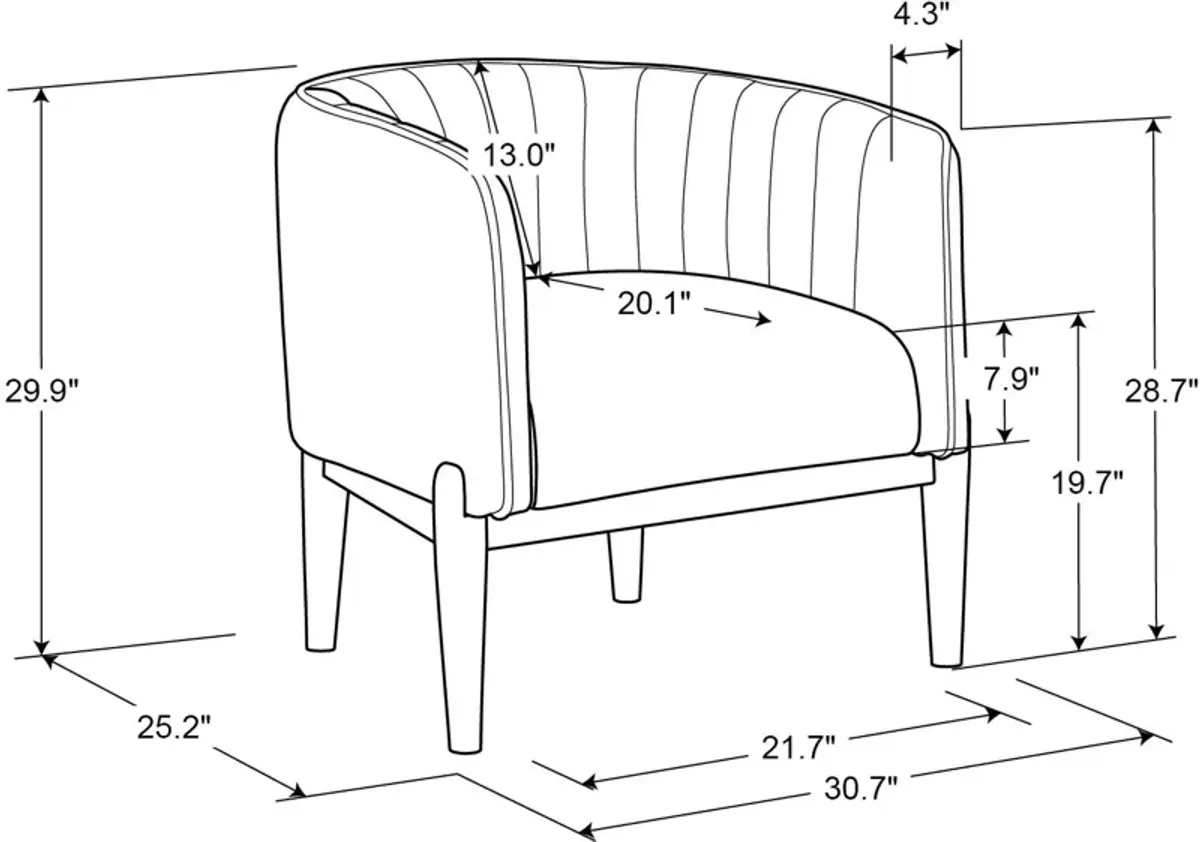 Rosalind Accent Chair - Red