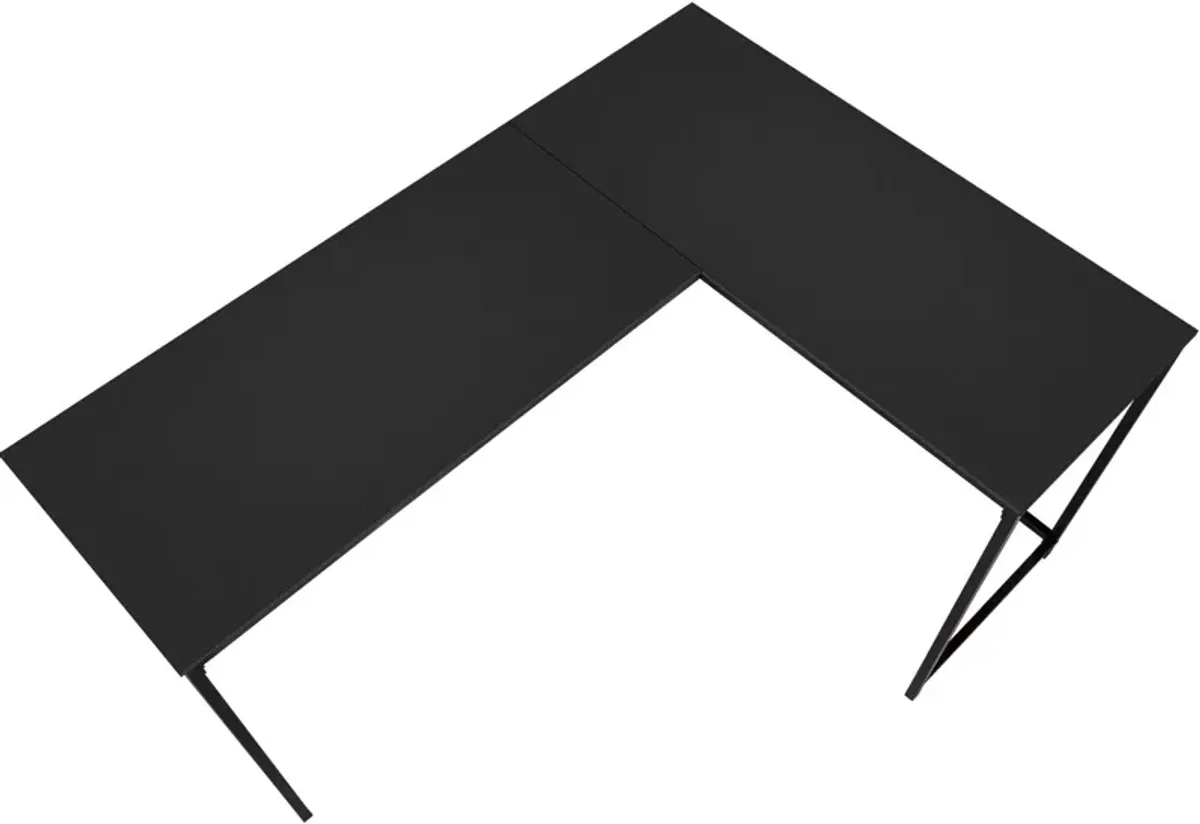 Aethel L-Shaped Desk - Black