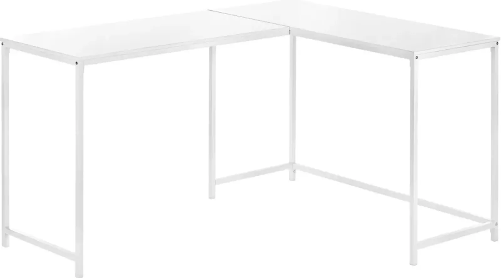 Aethel L-Shaped Desk - White