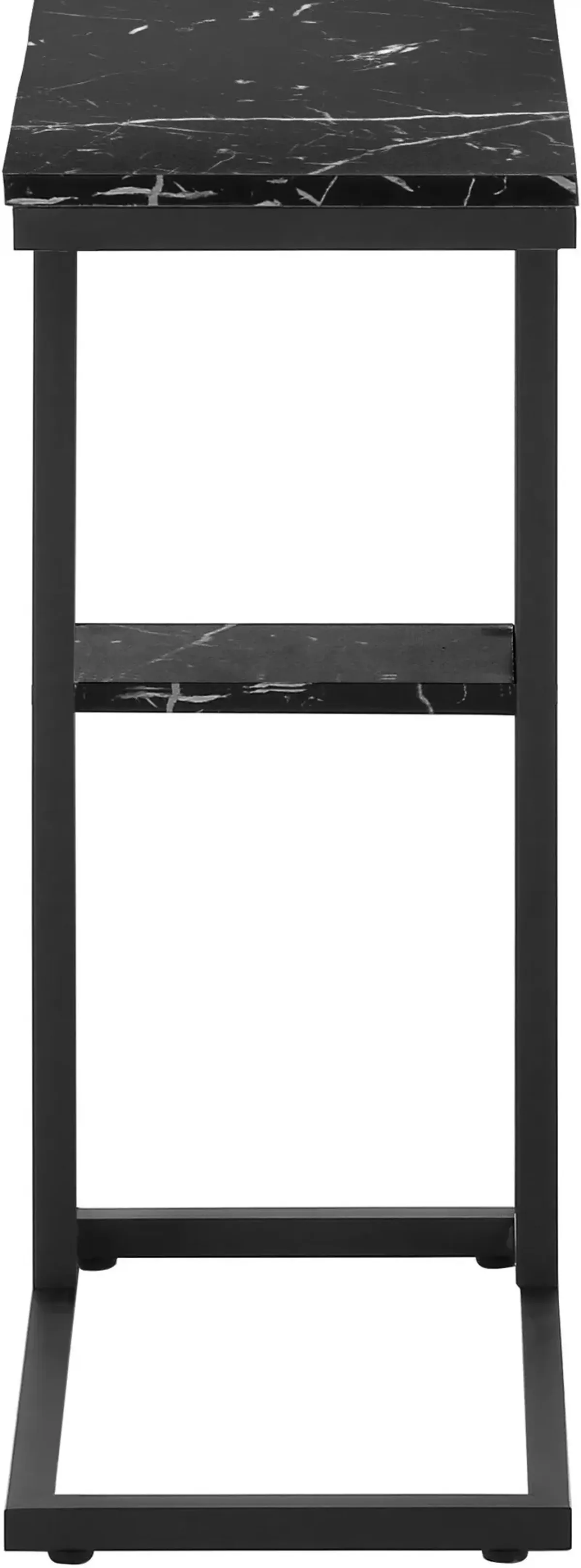 Bessie End Table - Black Marble