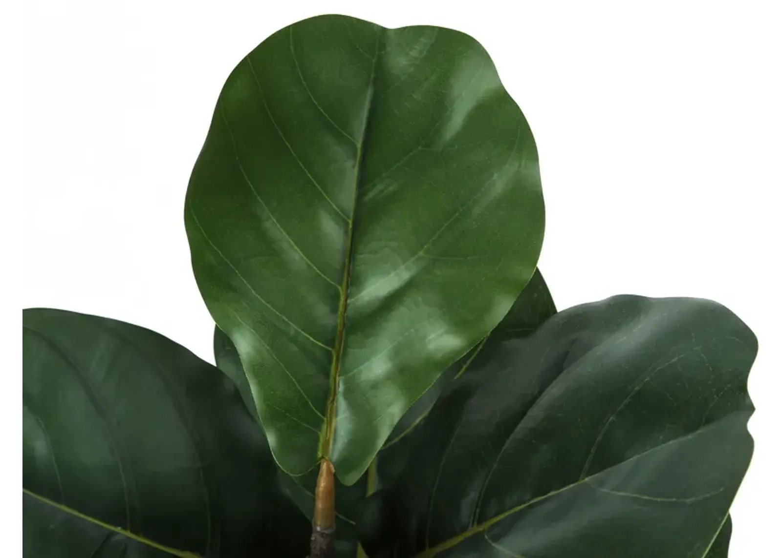 Faux 4' Fiddle Leaf Fig Tree with Black Planter