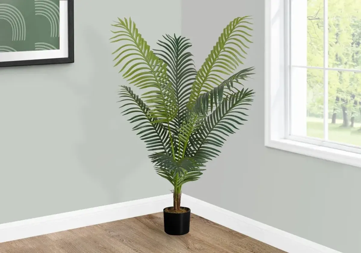 Faux 3' Palm Tree with Black Planter