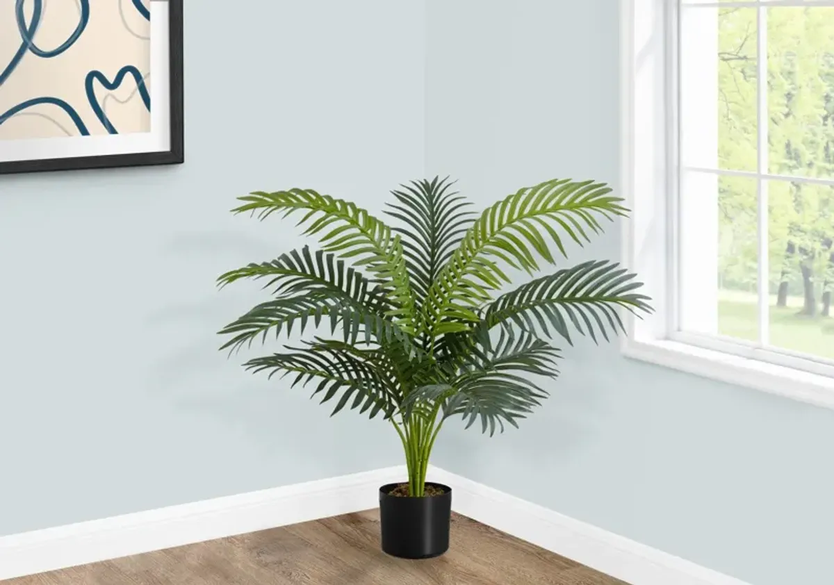 Faux 2' Palm Tree with Black Planter