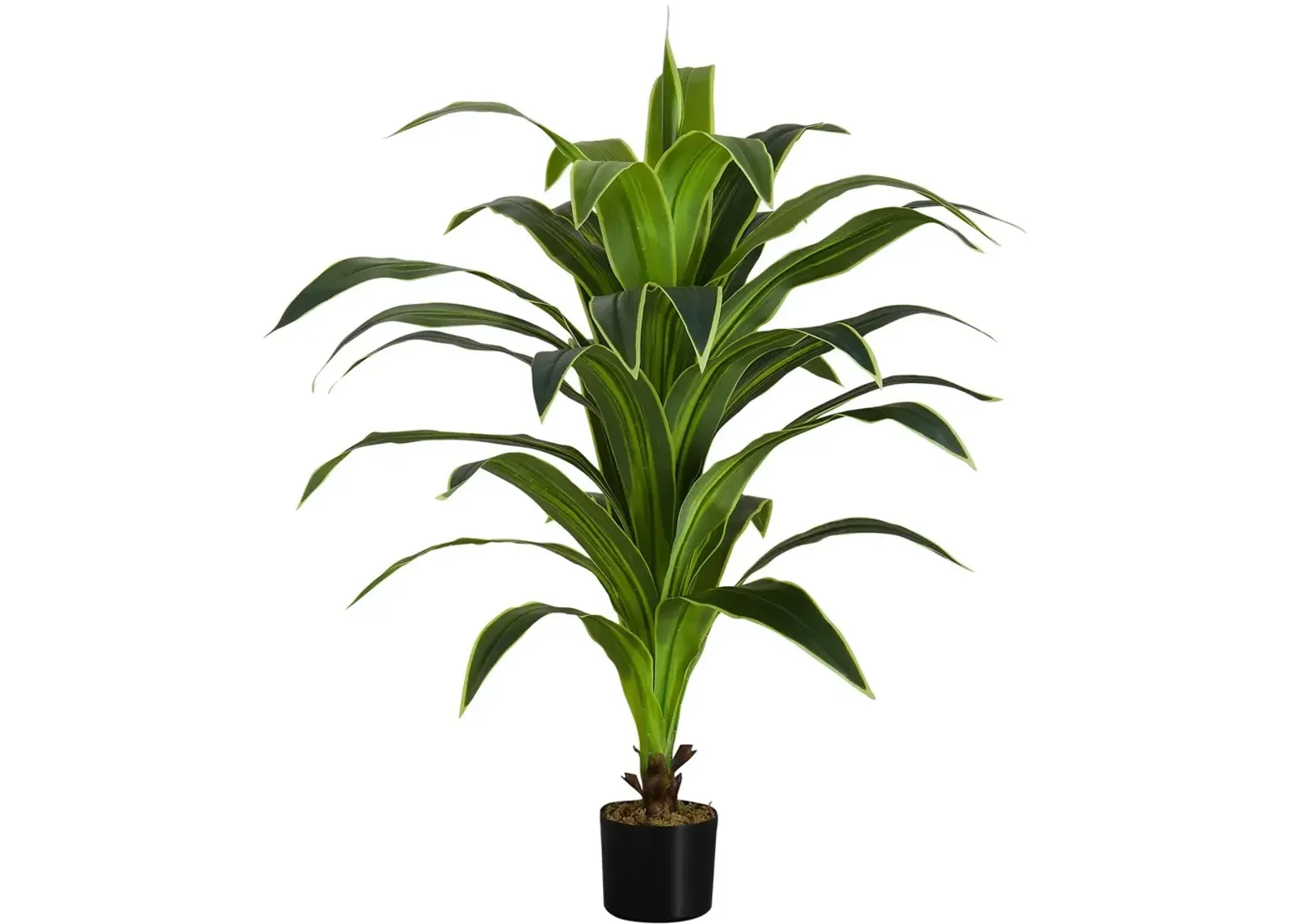 Faux 3' Dracaena Tree with Black Planter