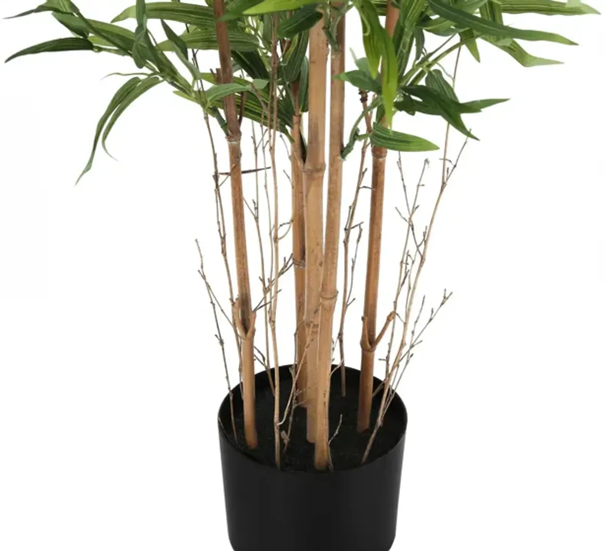 Faux 4' Bamboo Tree with Black Planter