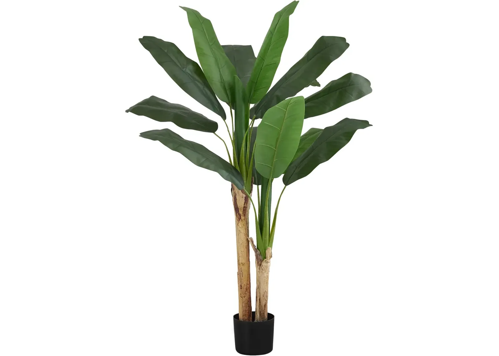 Faux 4' Banana Tree with Black Planter