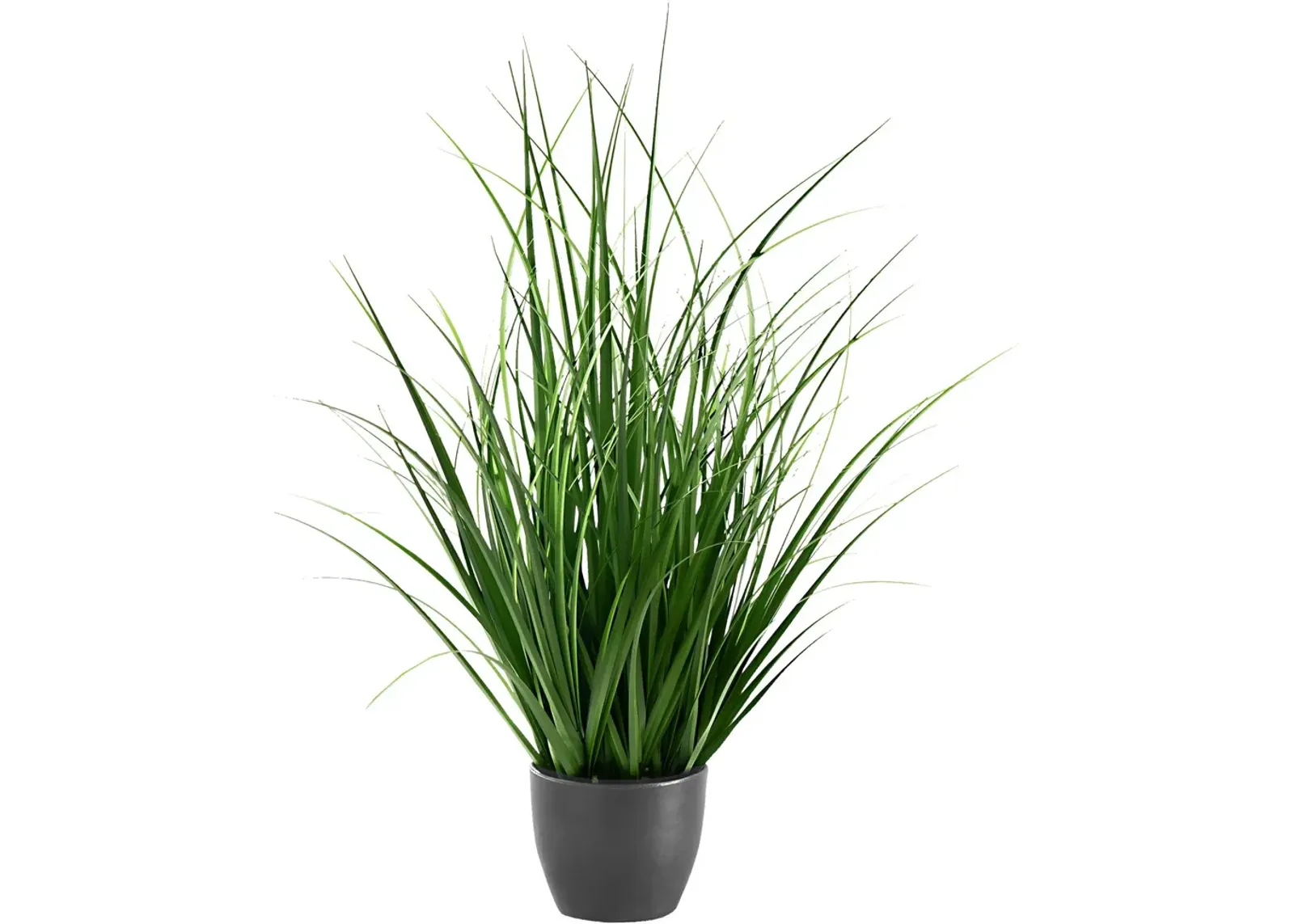 Faux 1' Grass with Black Planter