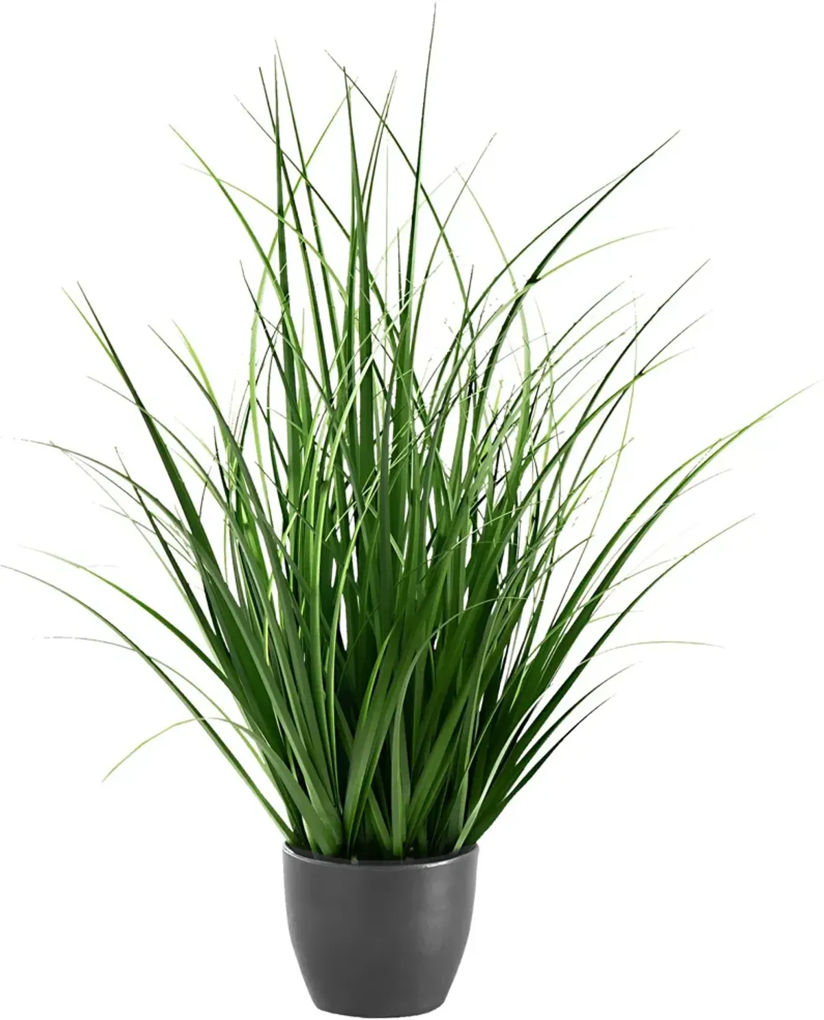 Faux 1' Grass with Black Planter