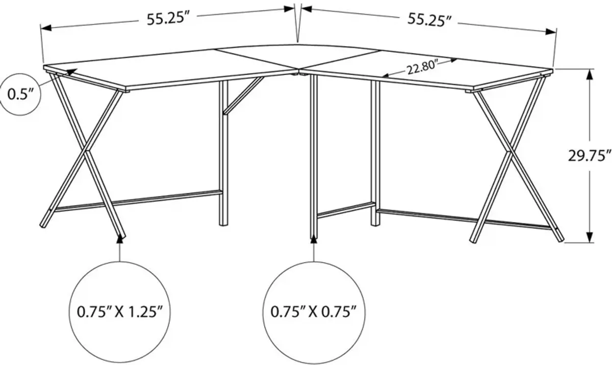 Euphemia L-Shaped Desk