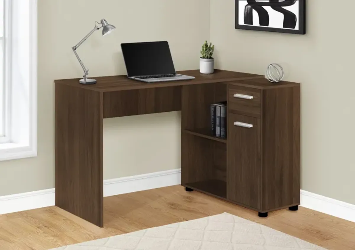 Mark L-Shaped Desk - Walnut