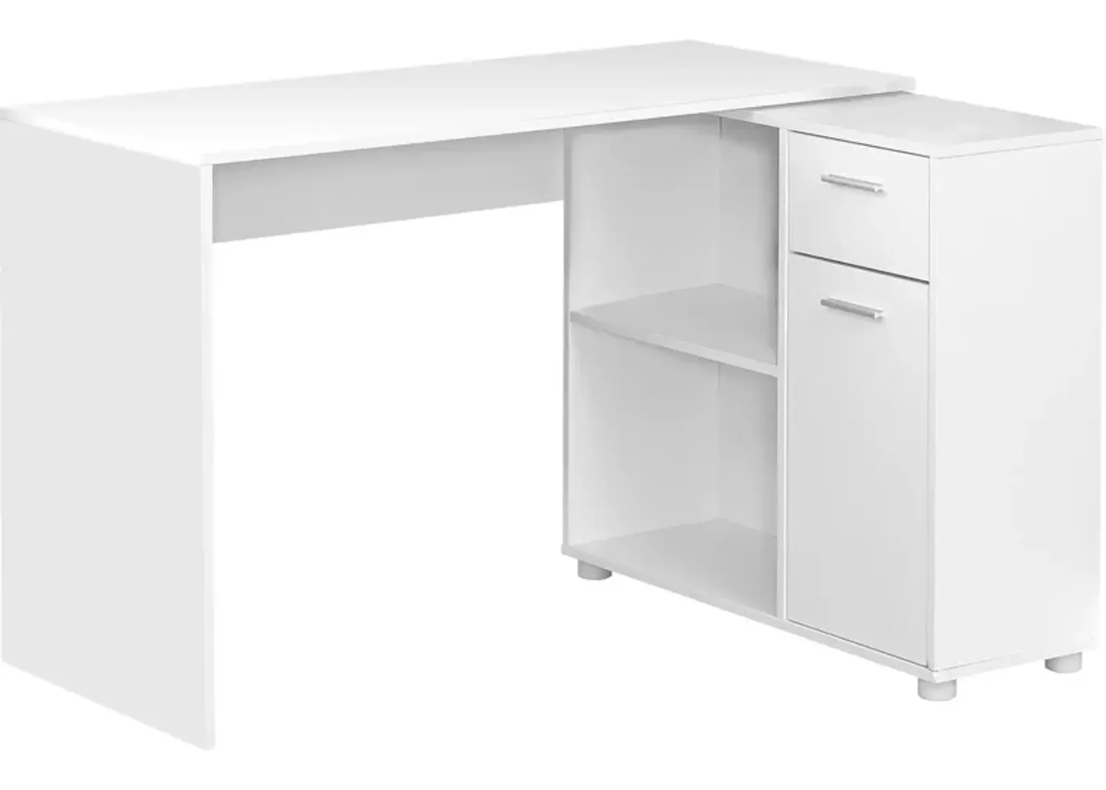 Mark L-Shaped Desk - White