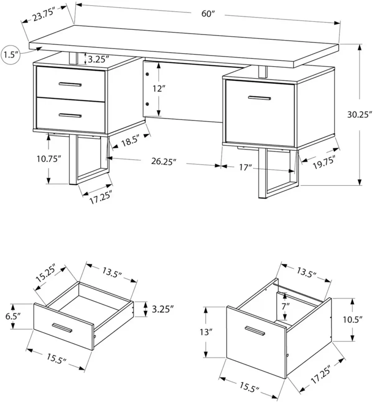 Cleveland Desk - Walnut