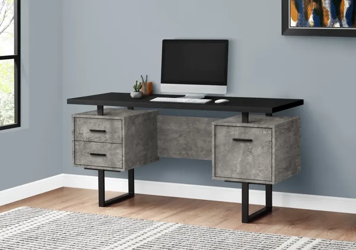 Cleveland Desk - Black/Gray