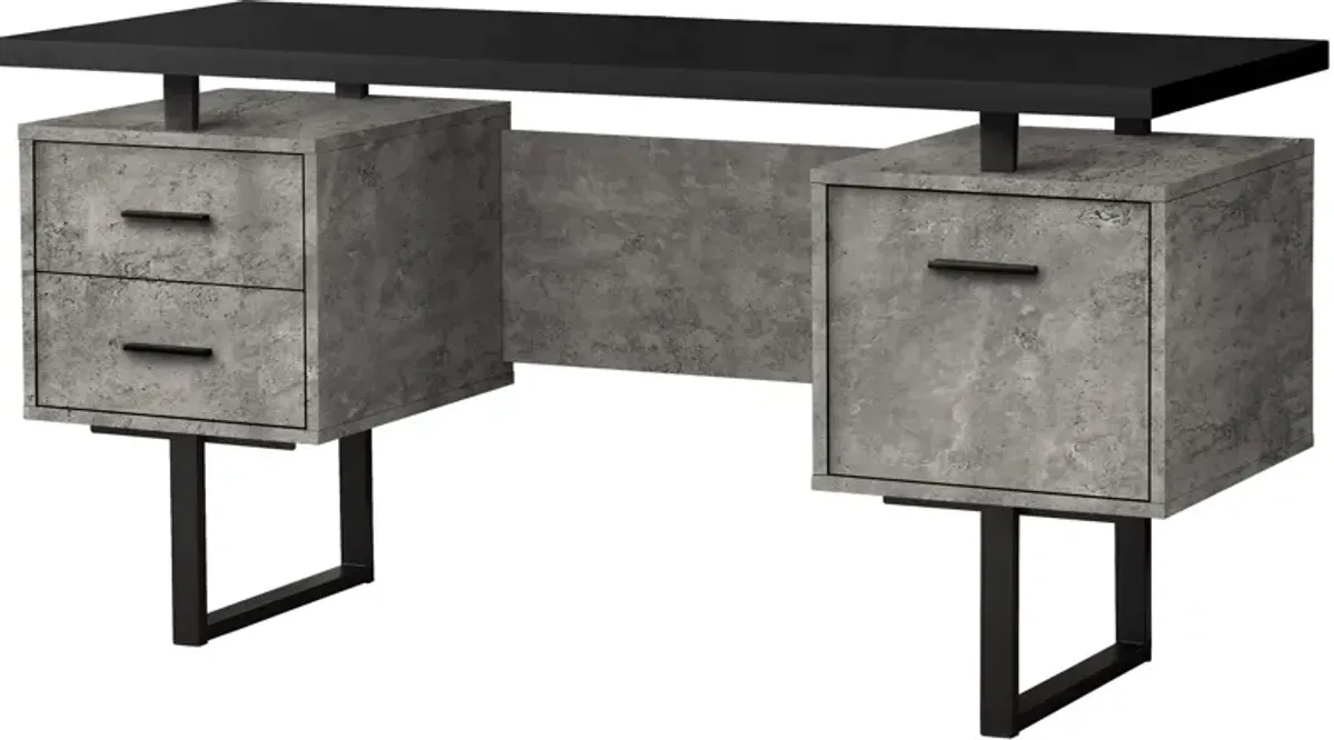 Cleveland Desk - Black/Gray