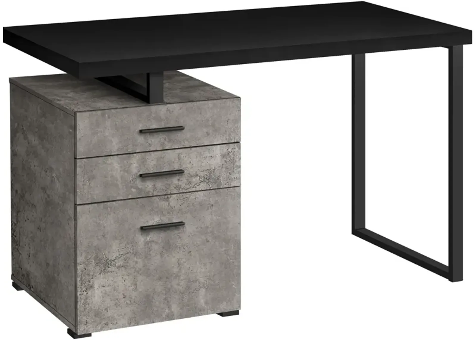 Reuben Desk - Black/Concrete