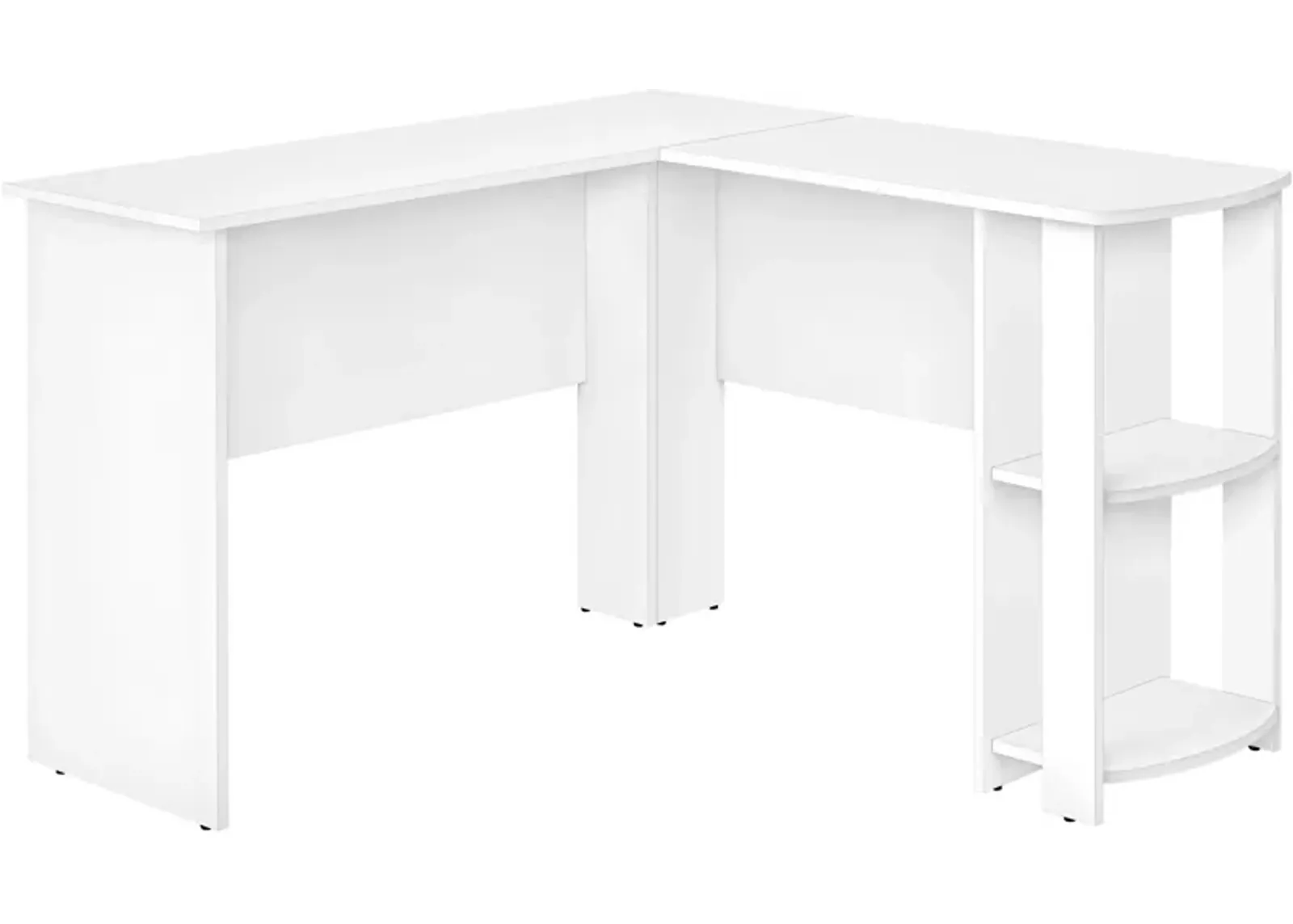 Moses L-Shaped Desk - White