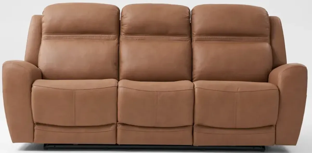 Kenyon Manual Reclining Sofa and Recliner Set - Tan